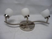 Light Topps CUUP - Plafond spot - 3 lichts - nikkel