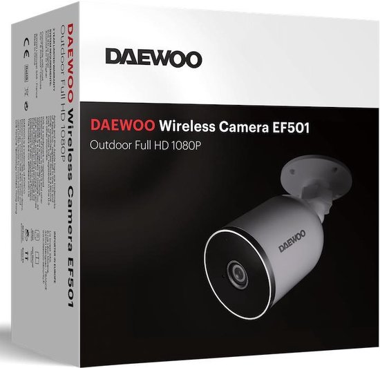 Daewoo EF501 - Beveiligingscamera - IP Camera Draai - Full-HD 1080P ...