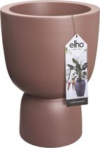 Elho Pure Coupe 41 - Pot De Fleurs pour Intérieur & Extérieur - Ø 41.3 x H 57.9 cm - Marron