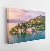 Punta San Vigilio aan het Gardameer, provincie Verona, Veneto, Italië - Moderne kunst canvas - Horizontaal - 1506571106 - 80*60 Horizontal