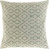 Unique Living | Kussen Elena 45x45cm hedge green | Kussen woonkamer of slaapkamer