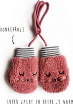 Handschoenen kinderen | Kinderhandschoenen | Wanten kind | Leeftijd: ca. 1 – 3 jaar | Donkerroze