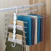 Phannie 11 in 1 Ruimtebesparende Kledinghanger - 1 Stuk - Broekhanger - Kast Organiser - Metaal en Kunststof - Hang tot 11 kledingstukken op