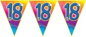 Verjaardag thema 18 jaar geworden feest vlaggenlijn van 5 meter - Feestartikelen/versiering