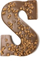 Joe & Mien Ambachtelijke Chocolade letter 'S' - Karamel - Melk - 1 x 200 gram