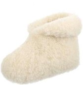 Pantoffels 100% lamswol maat 42 - Wit - Met flap - Sloffen - Heerlijk warm!