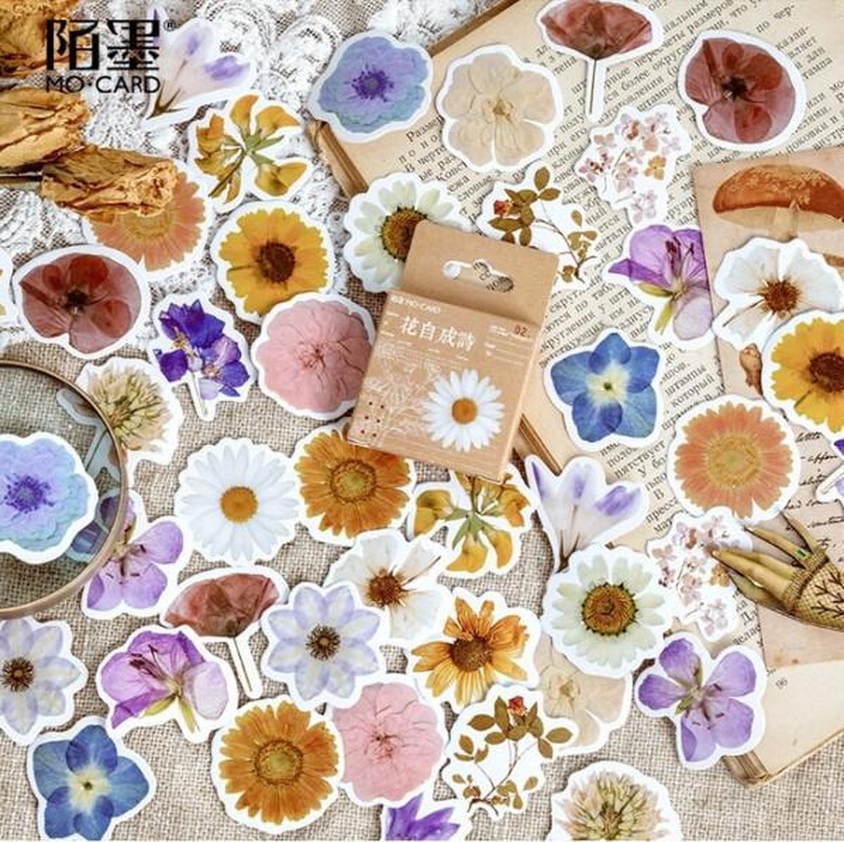 46 Stickers Bloemen, Margrieten
