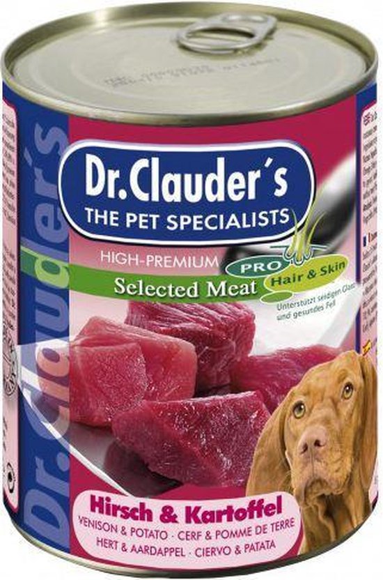 Dr Clauder's Best Choice Hond Geselecteerd Vlees 6x400g - Wild & Aardappel
