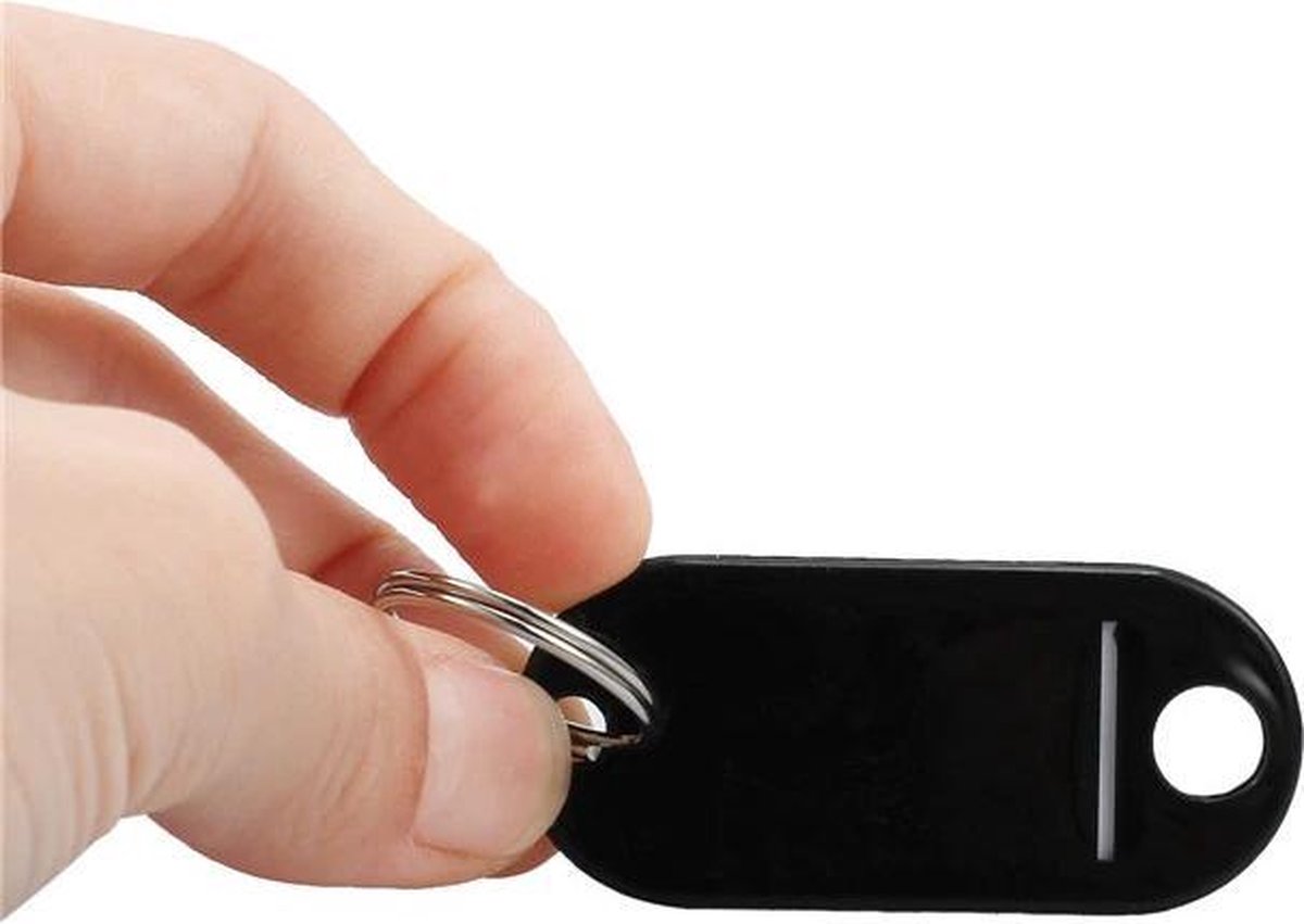 Aluminium sleutellabels met tekst gravering