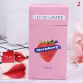 Lip Tint - Strawberry - Cheek tint - Tattoo Lipstick - Lip and cheek tint - Cigarette lip tint - Lip tint peel off - Waterproof lipstick - Lippenstift- Lipgloss - Langhoudende lipg