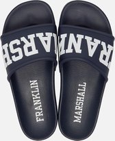 Franklin & Marshall Double badslippers blauw - Maat 44