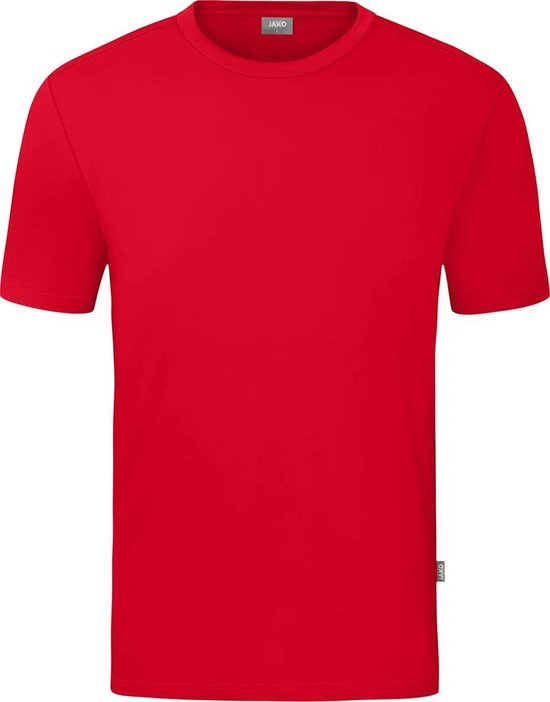 Jako Organic Stretch-T-Shirt Heren - Rood | Maat: 3XL