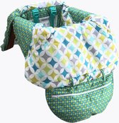 Luxe Baby Zitkussen - 2-in-1 Baby Tas en Baby Zitje voor Winkelwagens en Baby Stoel - Zachte Stof voor Kinderen van 6 Maanden - Universeel Passend - Met Beschermende Riempjes - Supermarkt Win