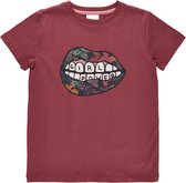 The New t-shirt meisjes - bordeaux - TNvira - maat 122/128