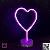 Hart Heart Liefde Love Neon LED Light Sign Lamp Verlichting Licht Bord Winkel Display Bedrijfslogo Dim Verstelbaar