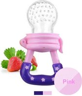 Fruitspeen - Fruit speen baby - Sabbelzakje - Sabbelspeen - Eet speen - Speen - Roze