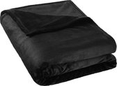 Fleece deken zwart 150x200cm Plaid