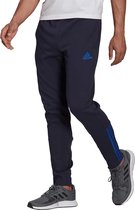 adidas - Essentials Matte Cut 3S Pants - Blauwe trainingsbroek - M - Blauw