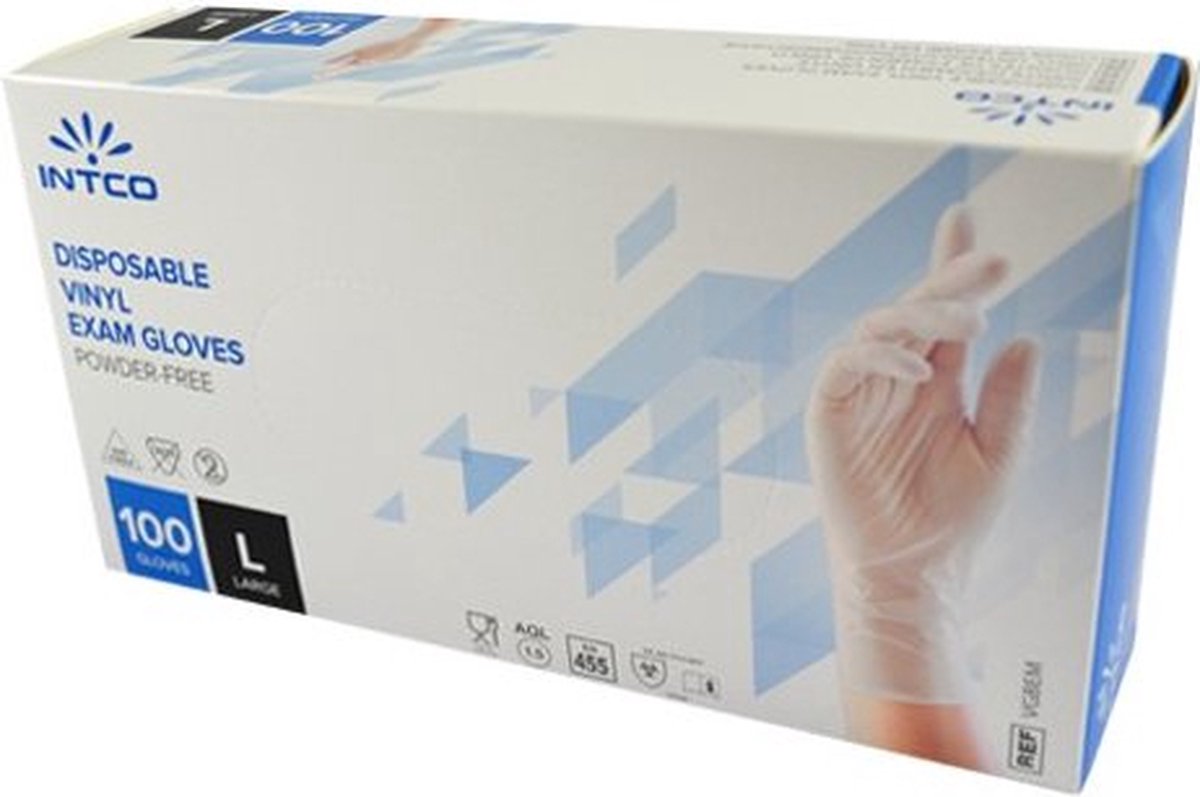 Wegwerp handschoenen Nitrile Maat M- blauw