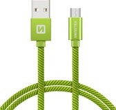 Swissten Micro-USB naar USB kabel voor o.a. Samsung - 1.2M - Groen
