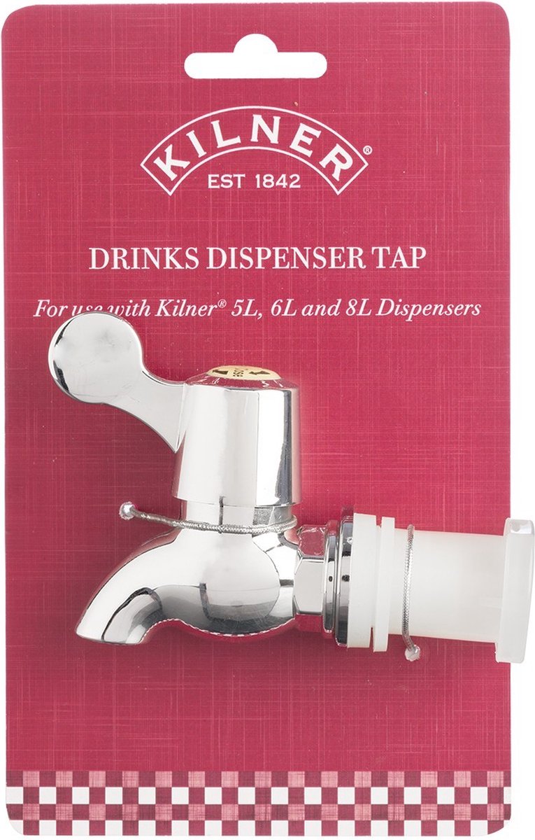Kilner Replacement Tap for use Drinks Dispensers, Silver, One Size