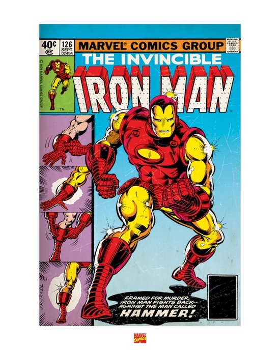 Poster - Iron Man - 50 X 40 Cm - Multicolor