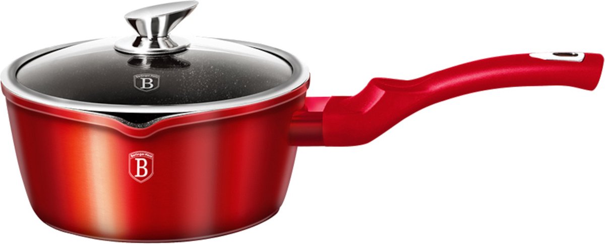 Berlinger Haus Sauspan Metallic Line 1,2 Liter Aluminium Rood
