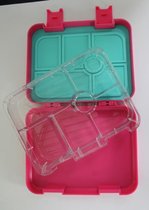 Gaffelbox 6 - Roze -  Bento lunchbox/broodtrommel met 6 lekvrije vakjes voor jong en oud