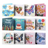 EAGLE Cartes de vœux de Peinture de diamants - Cartes d' anniversaire avec enveloppe - Set complet - Cartes de vœux - Cartes postales Set - Peinture de diamants