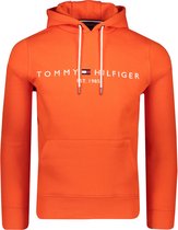 Tommy Hilfiger Sweater Oranje Oranje Normaal - Maat L - Heren - Herfst/Winter Collectie - Katoen;Polyester