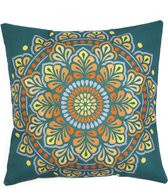 Kussenhoes Mandala Mila | Ibiza | Hippie | Linnenlook |  44 x 44 cm |  Exclusief binnenkussen