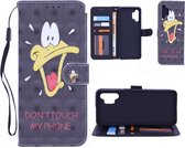 Oppo A91 Bookcase hoesje met print - Don't Touch My Phone Duck 3D