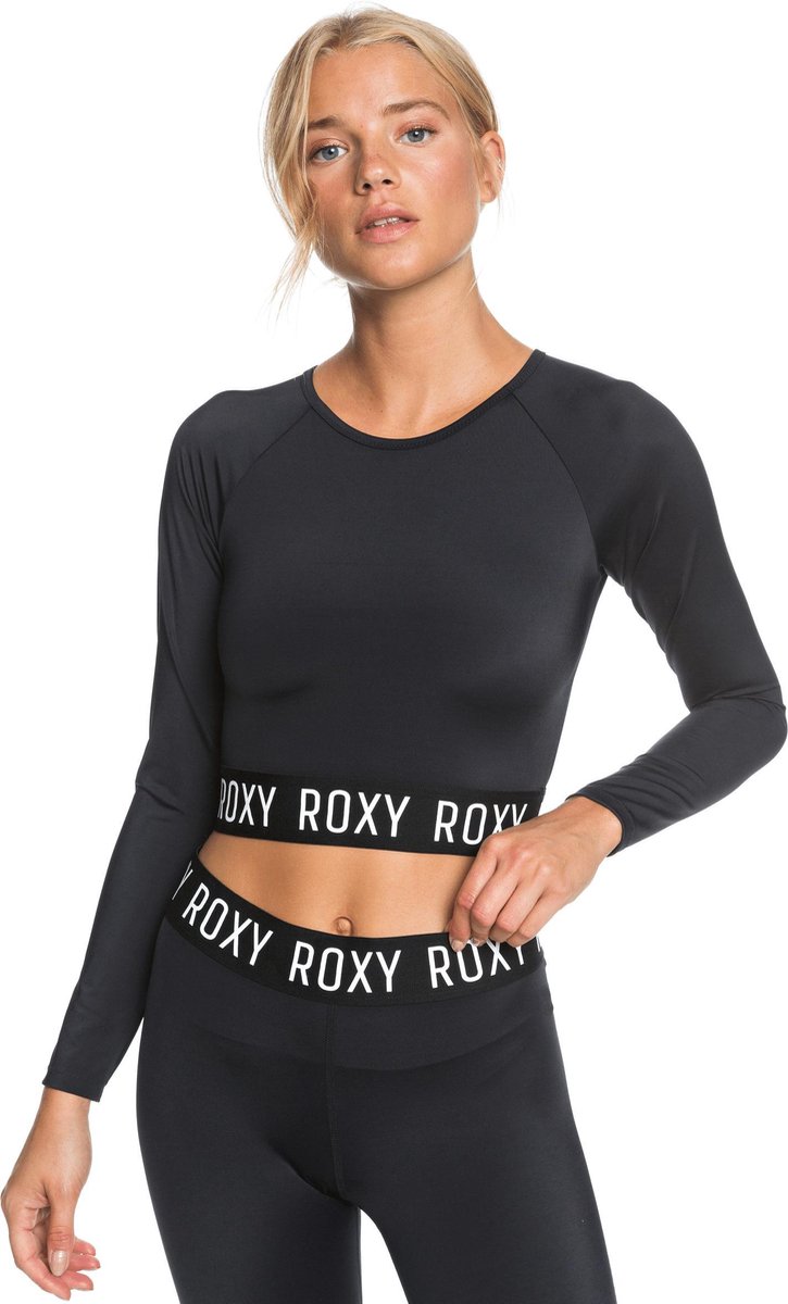 Roxy Fitness  Cropped Rash Vest Dames  - Maat  XL