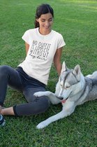 No Outfit Is Complete Without Dog Hair T-Shirt, Funny Dog T-Shirts, Tees With Dogs, Gift Dog Owner Tee, Unisex Soft Style T-Shirt, D001-025W, M, Wit