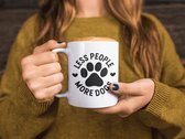 Less People More Dogs Keramische Mok, Grappige Hondenbezitters Cadeau, Schattige Koffie Mok Cadeau, Cadeau Voor Hondenliefhebbers, D015-039W, 11oz,