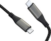 iMounts USB-C naar USB-C kabel - 10Gbps 100W - HP nylon - 0.8m