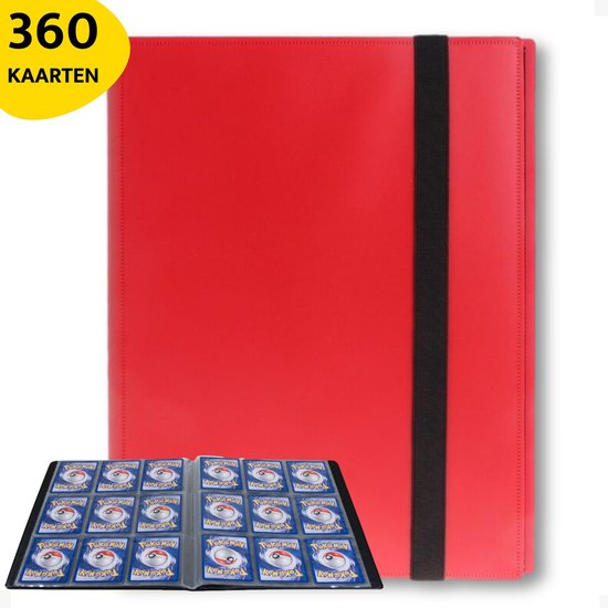 Pokemon Verzamelmap – 360 kaarten – A4 formaat – Rood