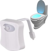 WC Verlichting – 16 kleuren - Toilet verlichting met Sensor – Verlichting badkamer – Toiletpotverlichting met bewegingssensor – WC Lamp - Wit
