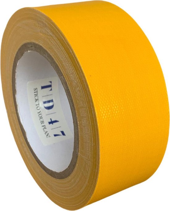 TD47 Gaffa Tape 50mm x 25m Jaune Foncé
