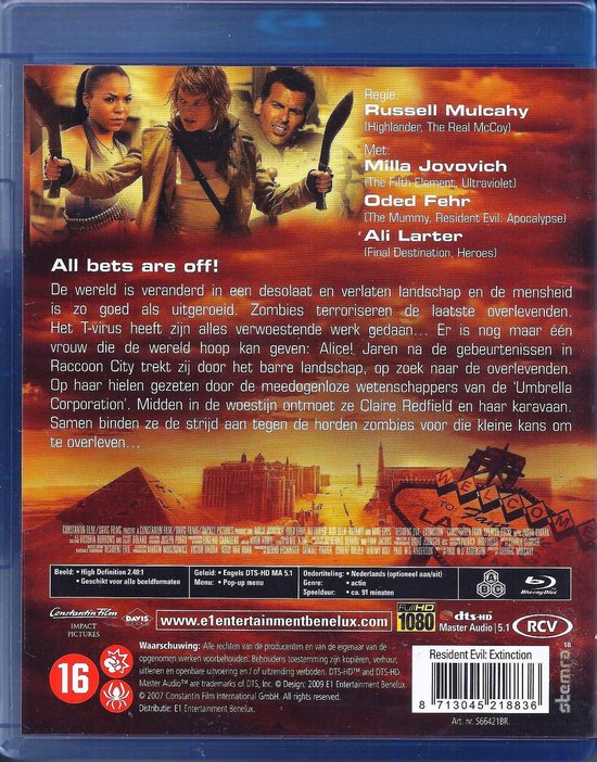 Resident Evil: Extinction (Blu-ray) - WW Entertainment