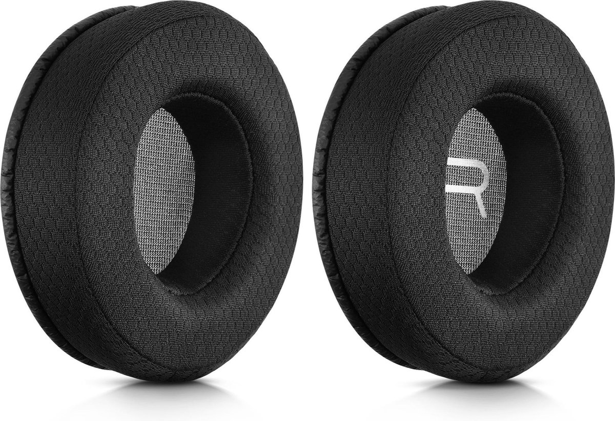 kwmobile 2x oorkussens voor Plantronics RIG 400HX / RIG 500HX koptelefoon in zwart - Voor over-ear hoofdtelefoon