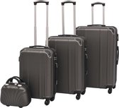 Vierdelige trolleyset hardcase antraciet