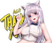 XXL Sexy Cat Anime Girl Sticker Voor Auto 31 x 35 cm - Hi, Thank you - Auto Sticker Voor Auto - Auto | Scooter | Motor