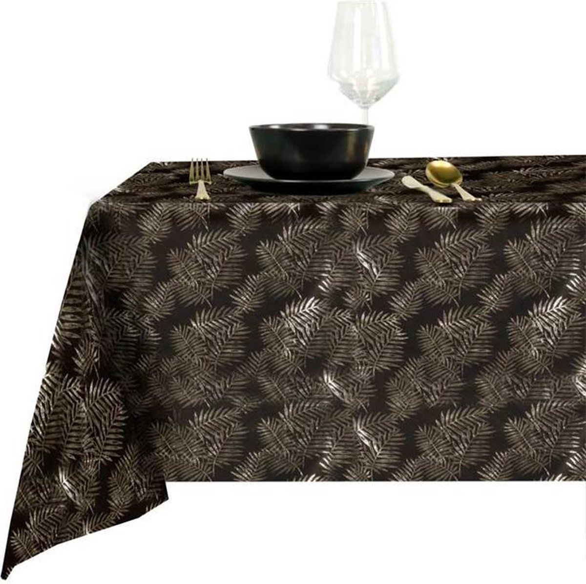 Unique Living | Tafelkleed Sid 150x300cm black