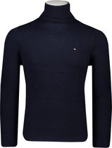 Tommy Hilfiger Trui Blauw Getailleerd - Maat XXL - Heren - Herfst/Winter Collectie - Katoen;cashmere