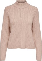 ONLY ONLKATIA L/S ZIP HIGHNEC PULLOVER CC KNT Dames Trui - Maat S