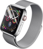 Hozard® 2x Stuks 44mm Apple iWatch 1/2/3 Hydrogel Bescherm Folie Rand tot Rand Bescherming - Screenprotector Apple Watch 44mm