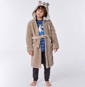 Woody badjas - beige - 212-1-ROM-M/137 - maat 164