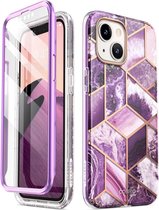 Cosmo 360 Backcase met screenprotector iPhone 13 - Marmer Ameth