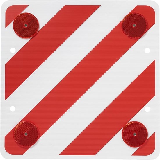 Gevarenbord Spanje 50 x 50 voor fietsendrager reflecterend. nr.471171